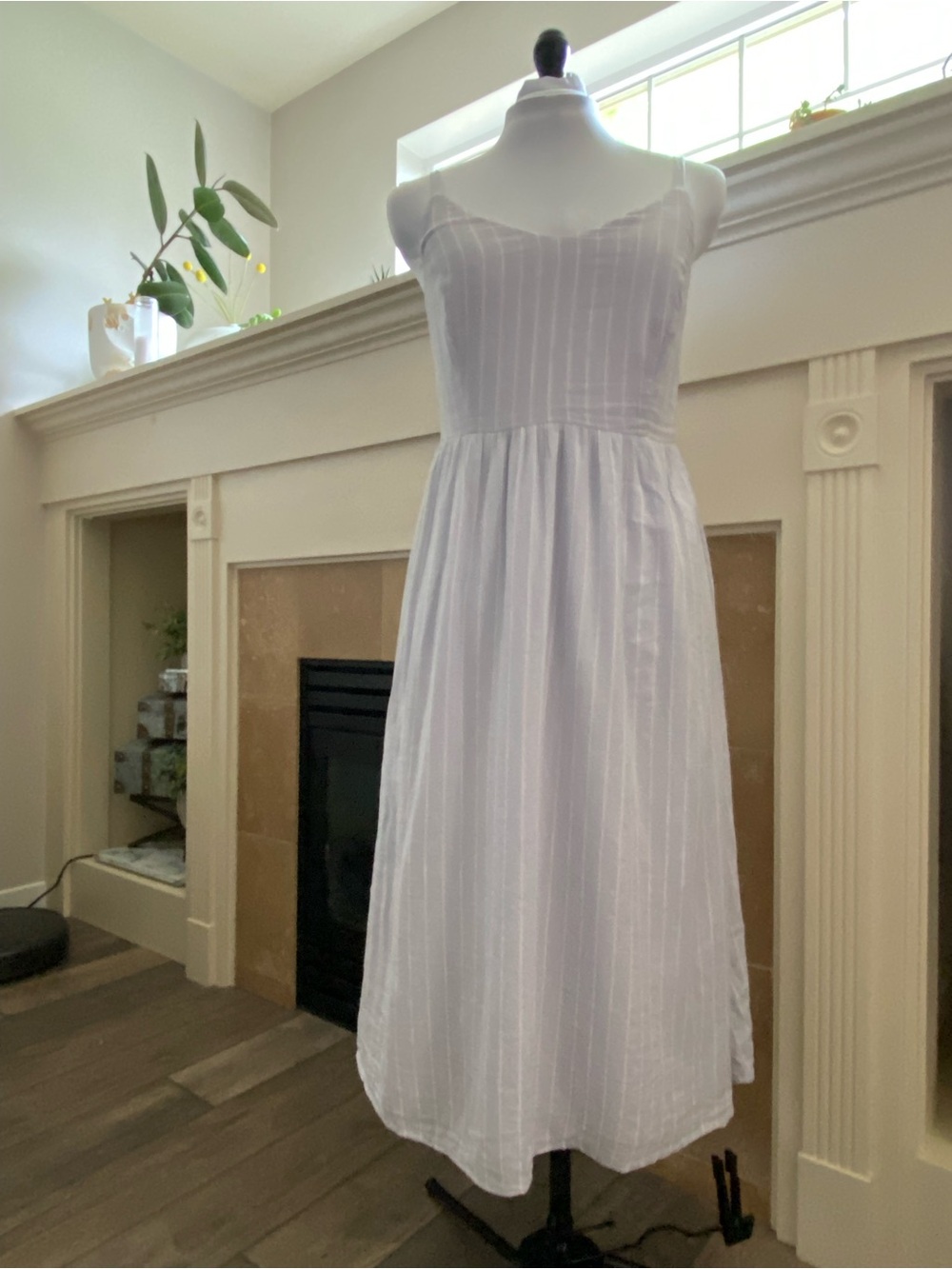 Old Navy foggy pastel blue Cami midi dress